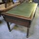 Empire-style minister's desk with swan necks in mahogany.
