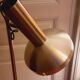 Floor lamp, reading light with two spots from the 70s in chromed metal and brushed aluminum