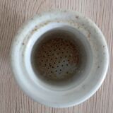 Vintage French brown teapot with ceramic infuser
