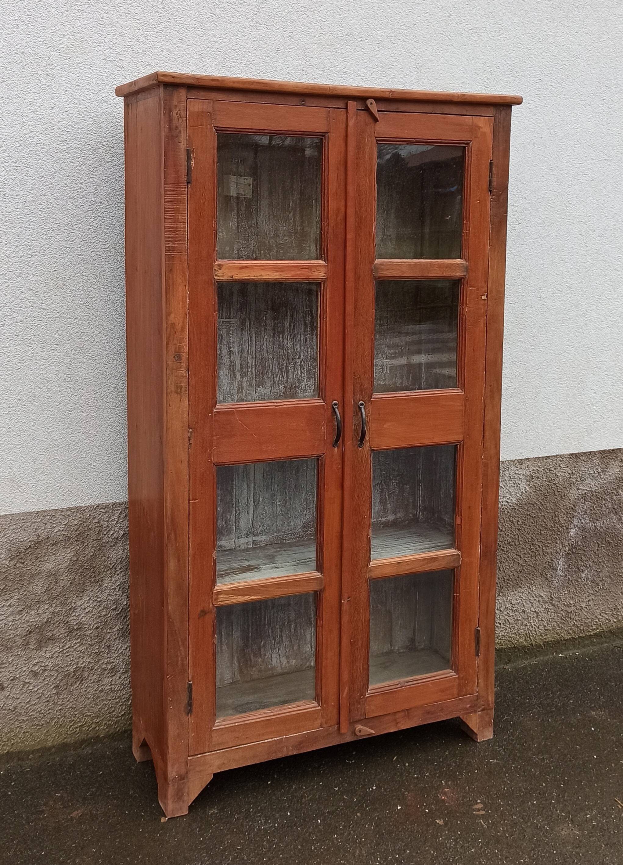 Wooden glass cabinet