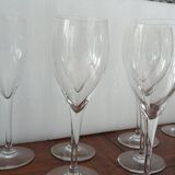 8 Baccarat water glasses signed Saint Remy model