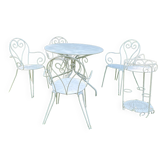 Wrought iron garden furniture