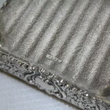 Vintage Silver Metal Jewelry Box Japan