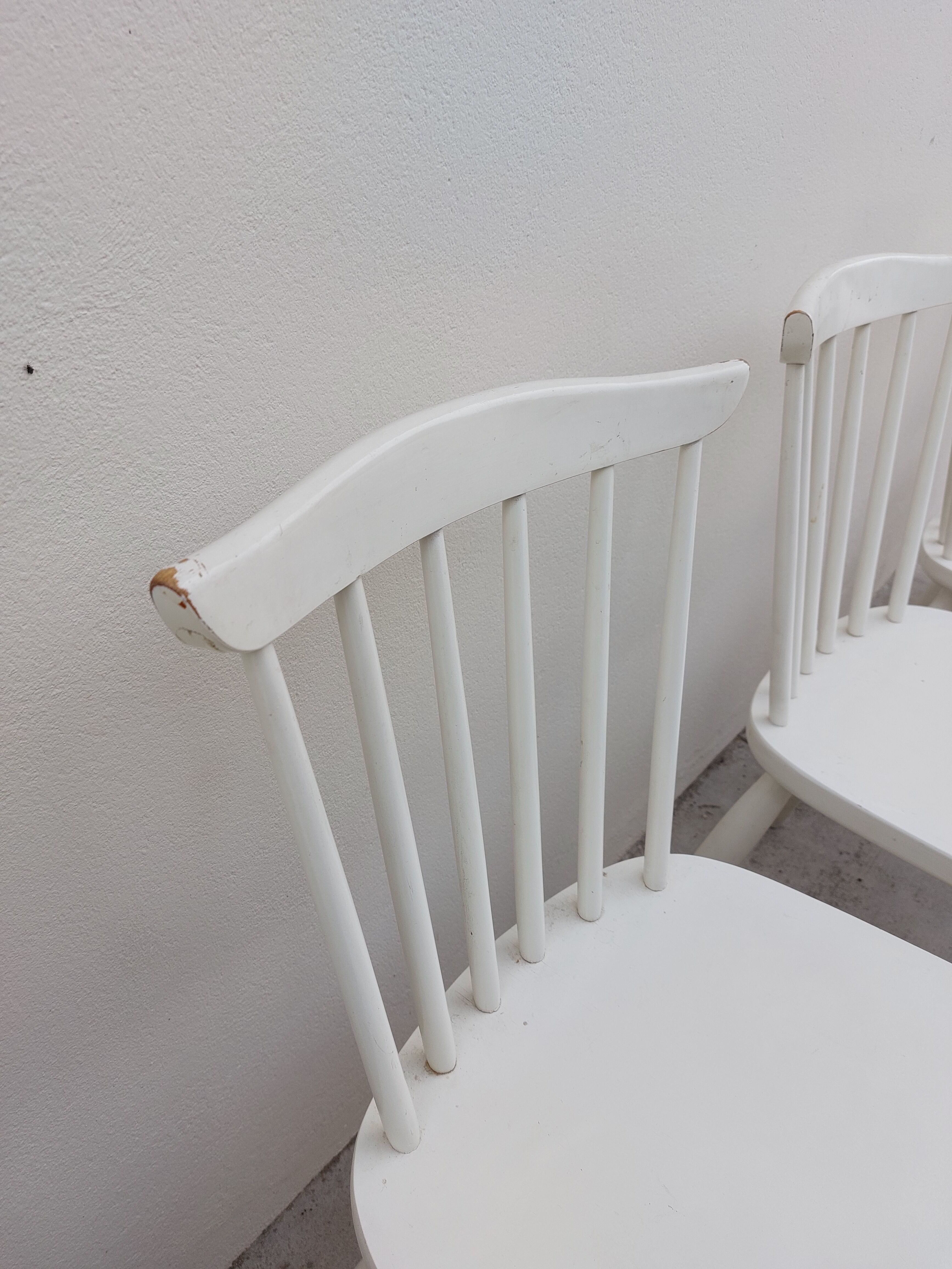 Série de 6 chaises de bistrot vintage