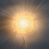 Mid Century Amber Glass Ceiling Light By Helena Tynell For Limburg, Germany, 1970s