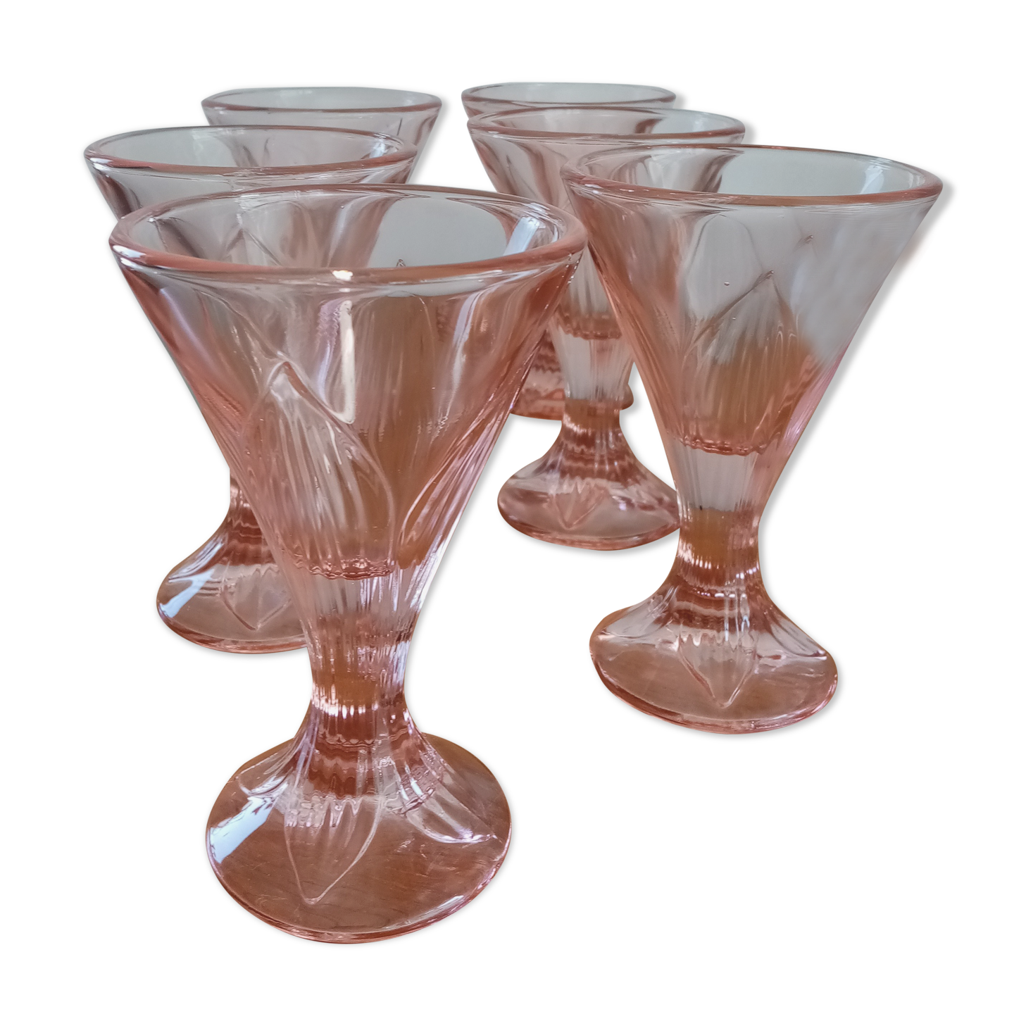 Rosé ice cream cups