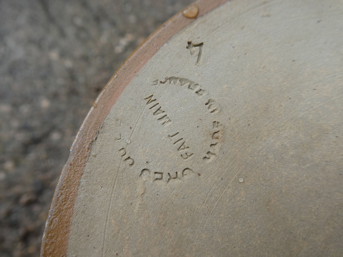 Vintage Berry sandstone pitcher
