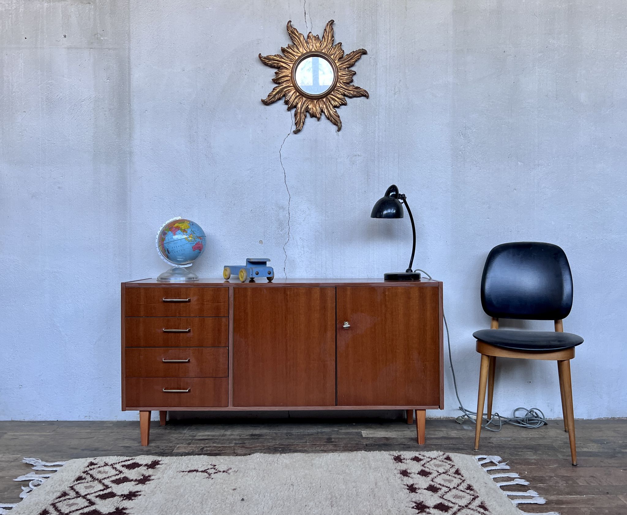 Vintage teak row from the 1960s