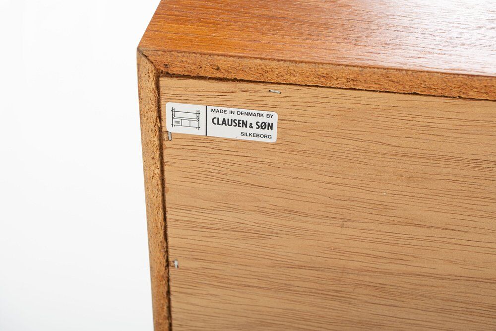 Vintage teak sideboard by Clausen & Son, 1960s