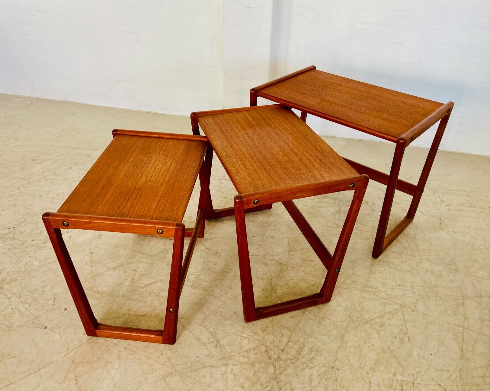 Vintage Danish mid-century retro Kai Kristiansen nesting tables 1960s