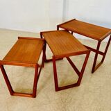 Vintage Danish mid-century retro Kai Kristiansen nesting tables 1960s