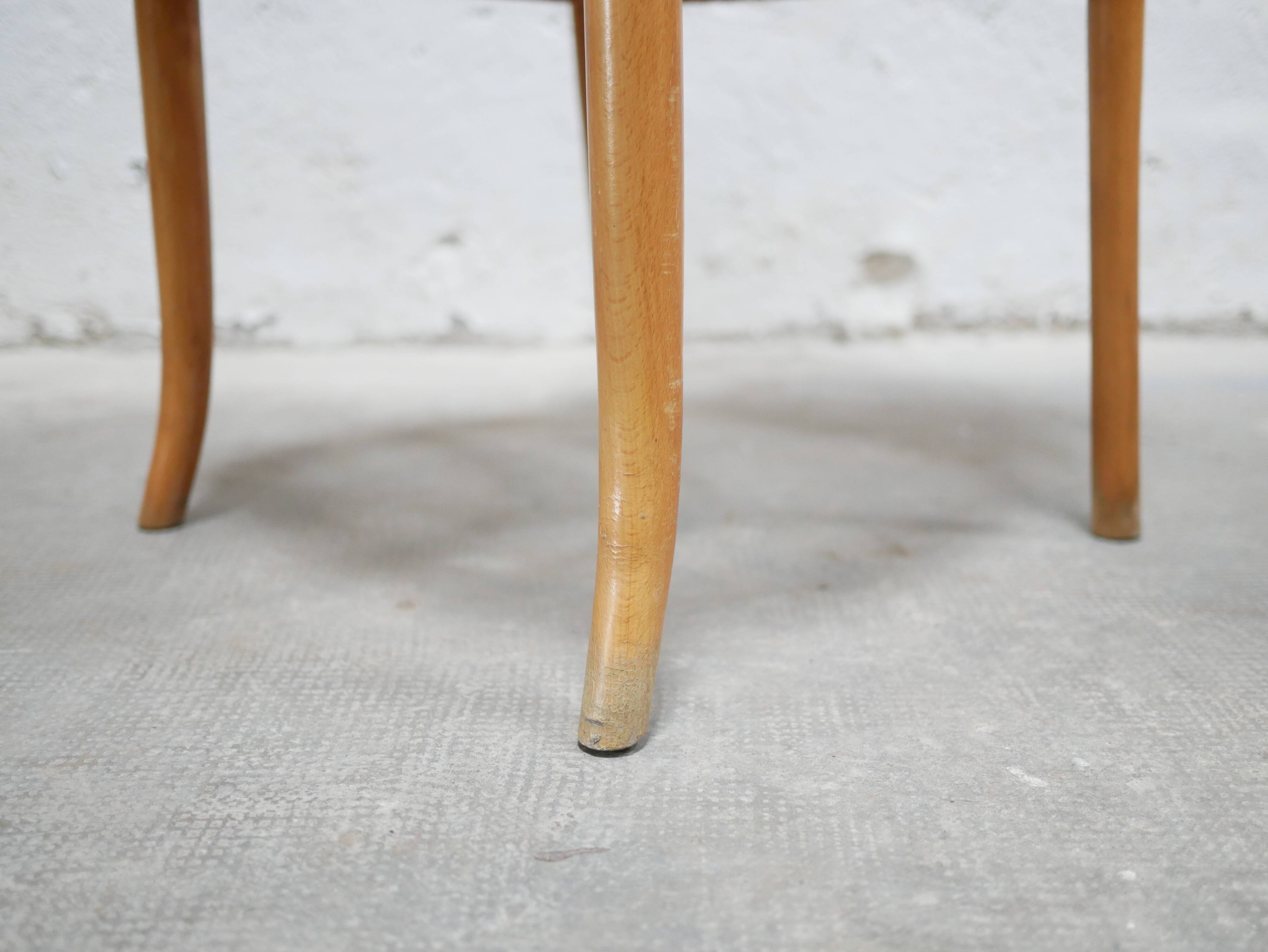 Chaise cannée vintage par J. Hoffmann, éditions Thonet