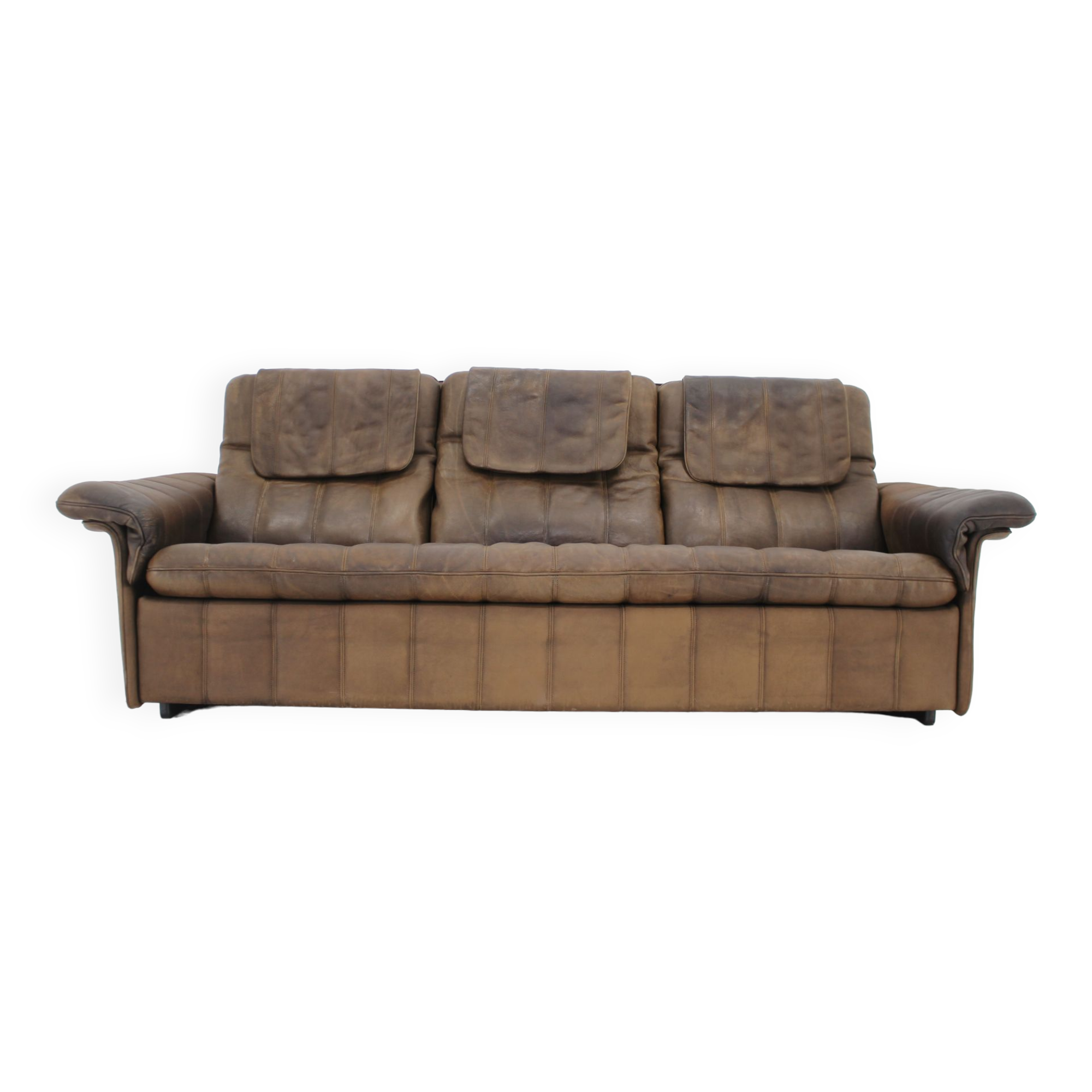 1980s De Sede Brown Leather Sofa, Switzerland