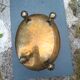 Large brass lion planter Art Nouveau