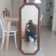 Miroir octogonale vintage biseauté années 70/80