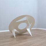 Ulyssimo minimal round coffee table by U. Müller Reisser 1990s