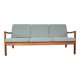 Danish 3-seater sofa in teak and new fabric, Senator model Ole Wanscher, France & Son.