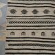 Kilim berbère blanc et noir fait à la main 100X150cm