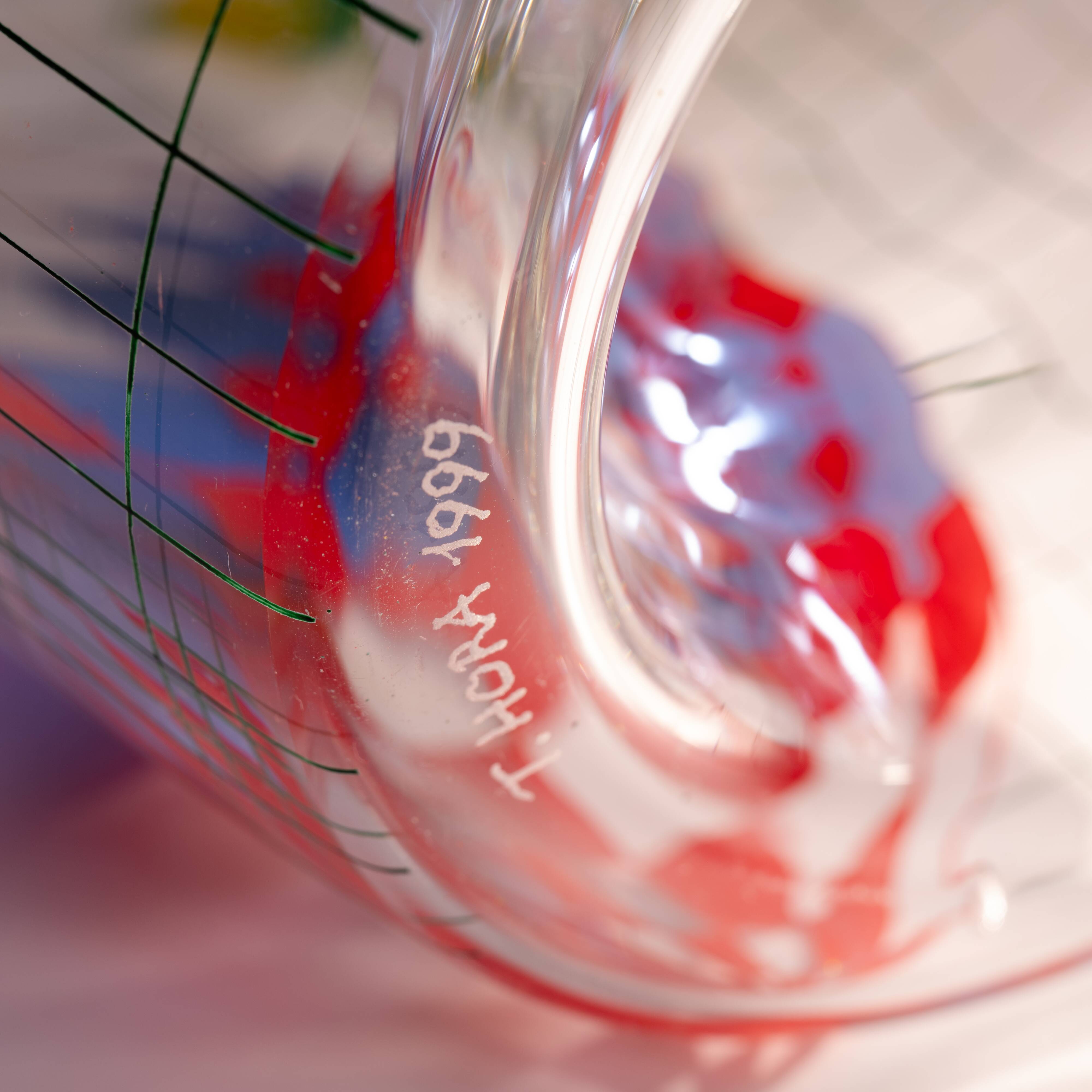 art glass object vase