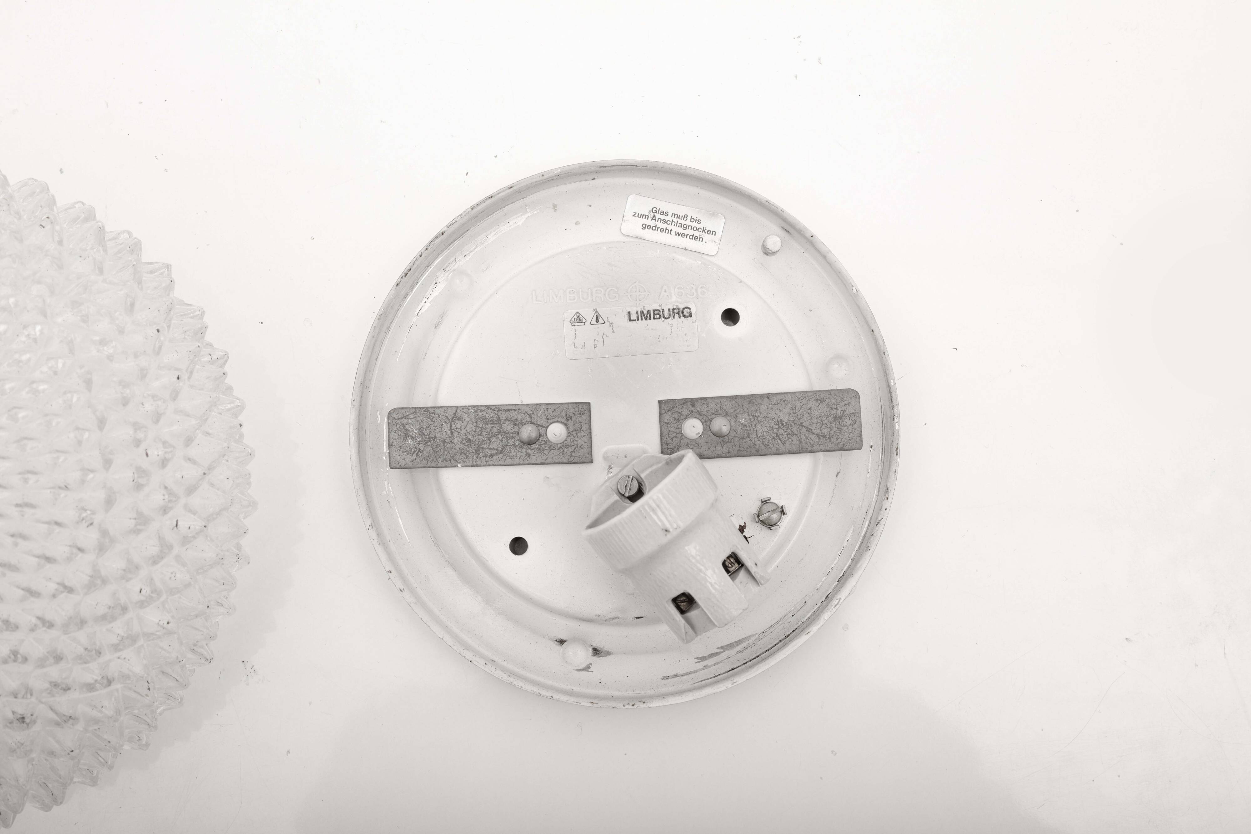 Three wall lights for Glashütte, Germany 1960s-70s