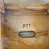Antique PTT workshop stool