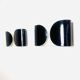 Foglio Wall Lamps In Black And White By Tobia Scarpa For Flos, Italy 1980S