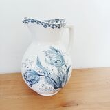 Broc de toilette vase Sarreguemines tulipes