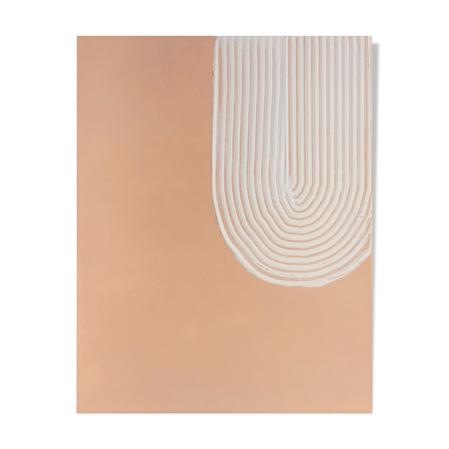 Boob 1 - Minimalist abstract canvas, Original work - 24x30cm