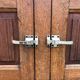 Storage unit, vintage icebox unit, wooden and zinc fridge unit, bar
