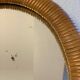 vintage rattan mirror