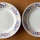 8 antique flat plates in Gien earthenware