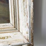 Antique painting of a forest landscape signed S.Gautier