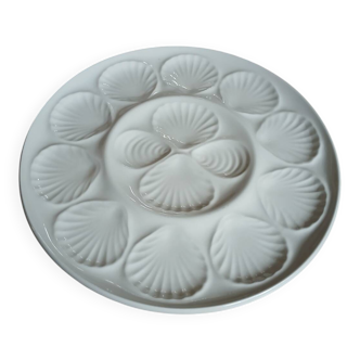 Large antique oyster platter