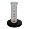 Photophore vintage phare de port porcelaine blanche