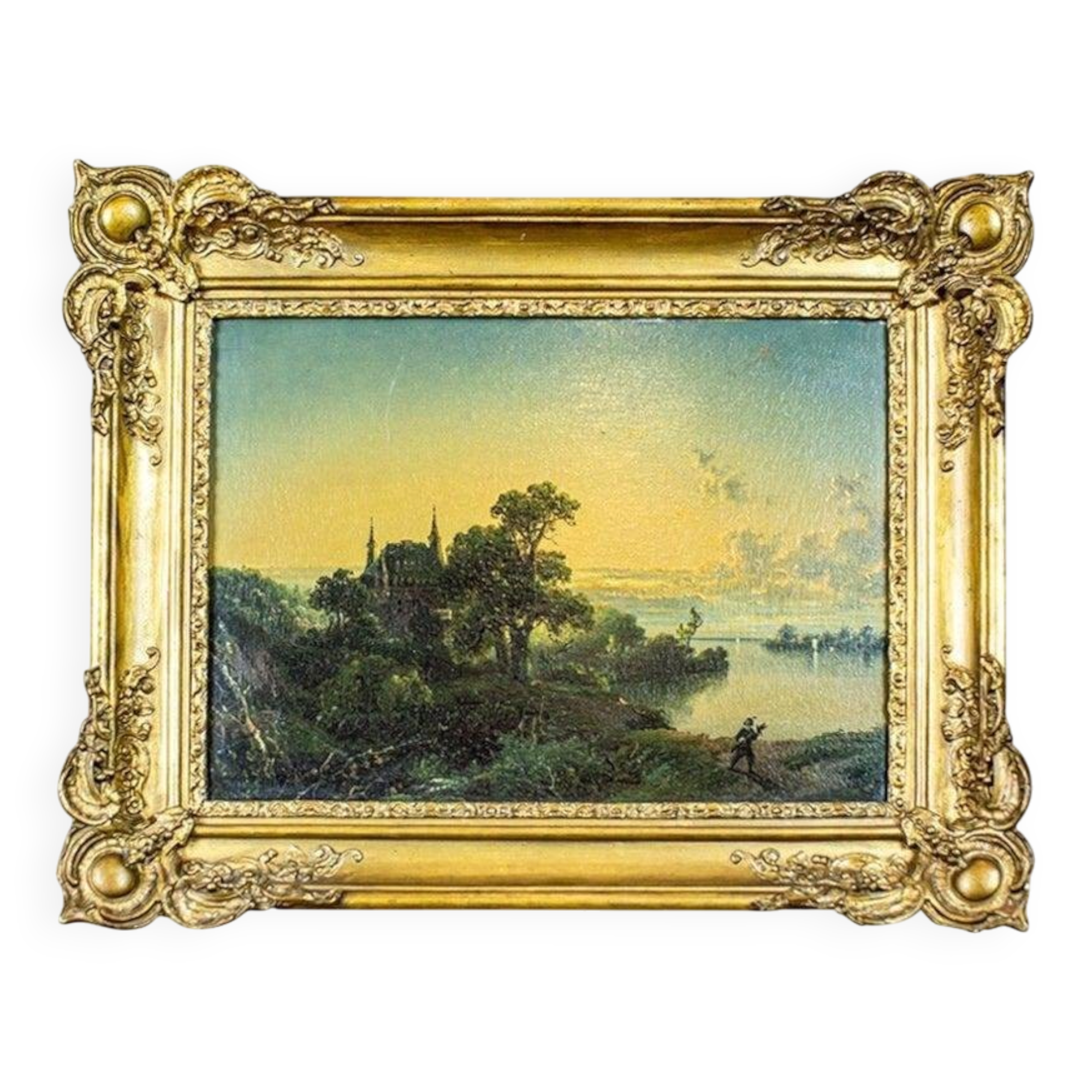 Natural Landscape, 19th Century, Oil on Hardboard