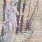 Old vintage painting signed Dimitri MIKHAÏKOV gilded frame