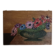 Painting still life with bouquet of flowers