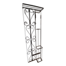 Art deco wrought iron coat rack