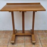 Vintage wooden and veneer drawing table