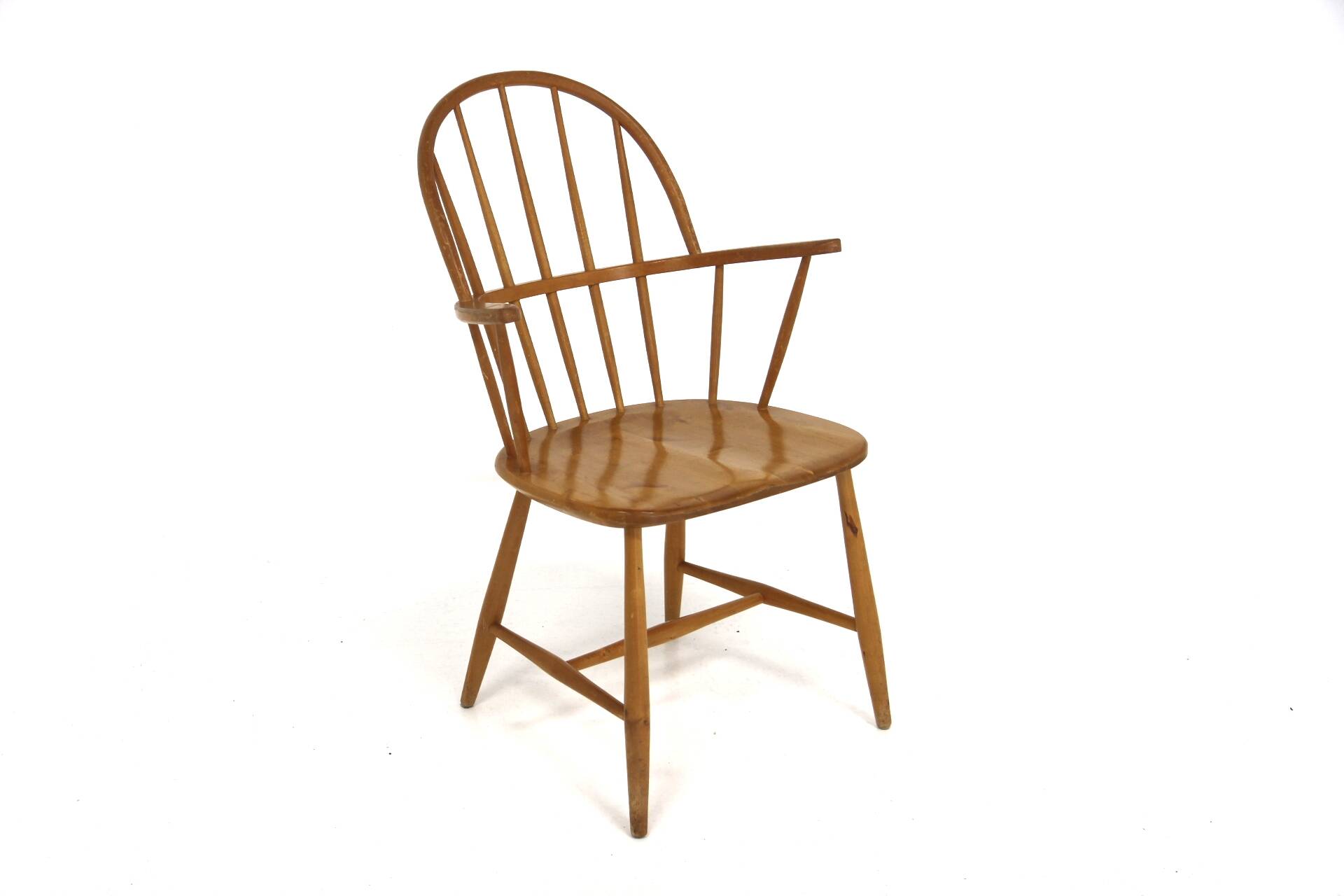 Scandinavian "Pinnstol" armchair in beech, Sweden, 1960