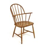 Scandinavian "Pinnstol" armchair in beech, Sweden, 1960