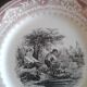 Set of ten plates Sarreguemines theme Field and seasons