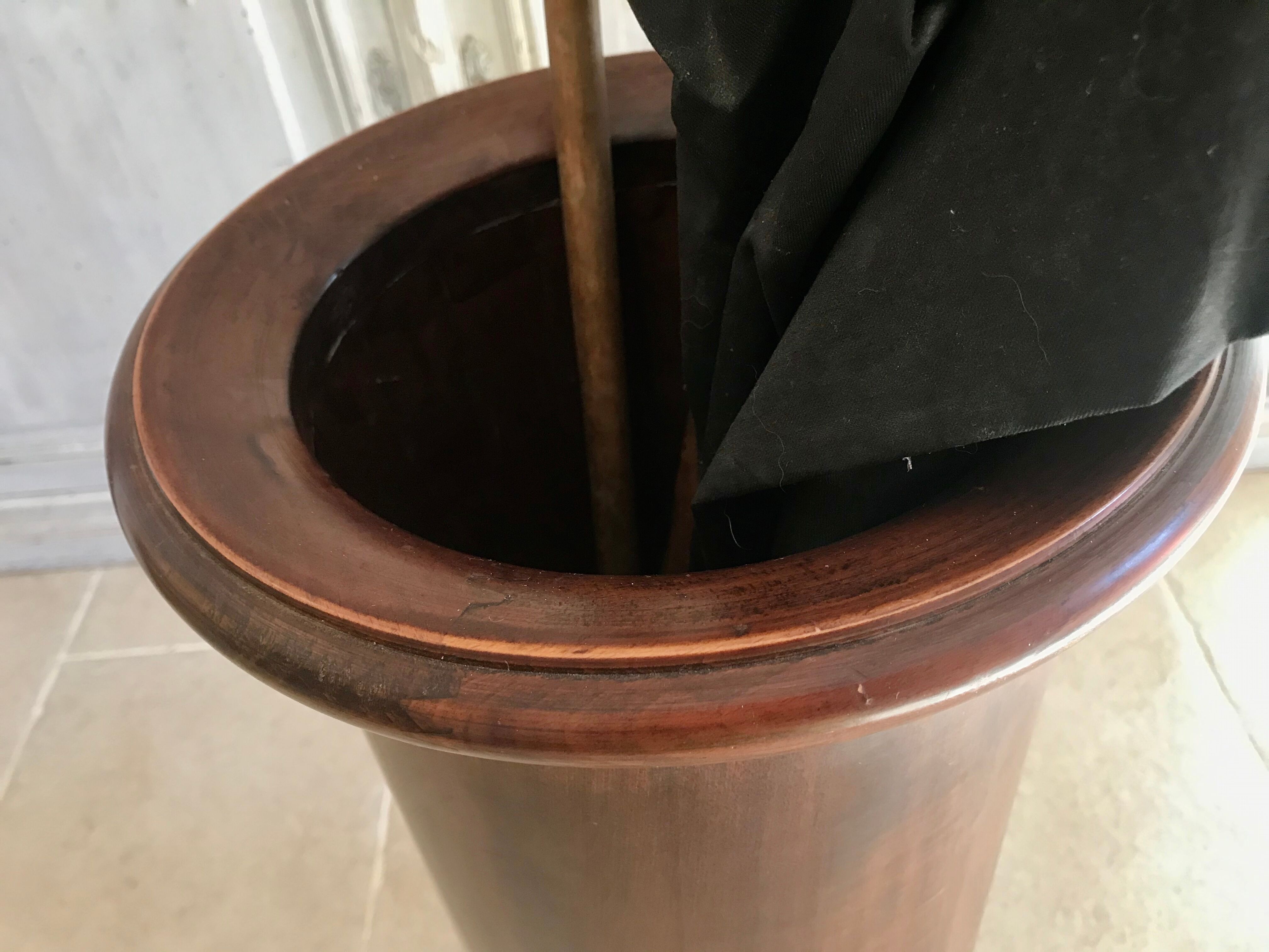 Wooden umbrella holder