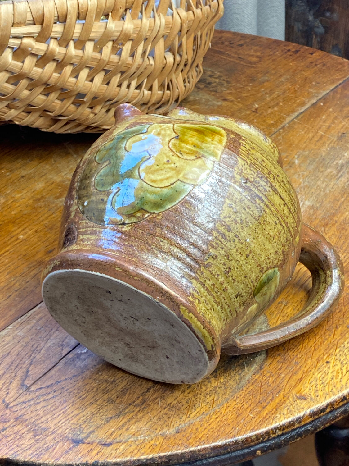 Owl-shaped pitcher in stoneware