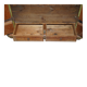European Hand-Painted Wardrobe in Solid Oak circa 1800