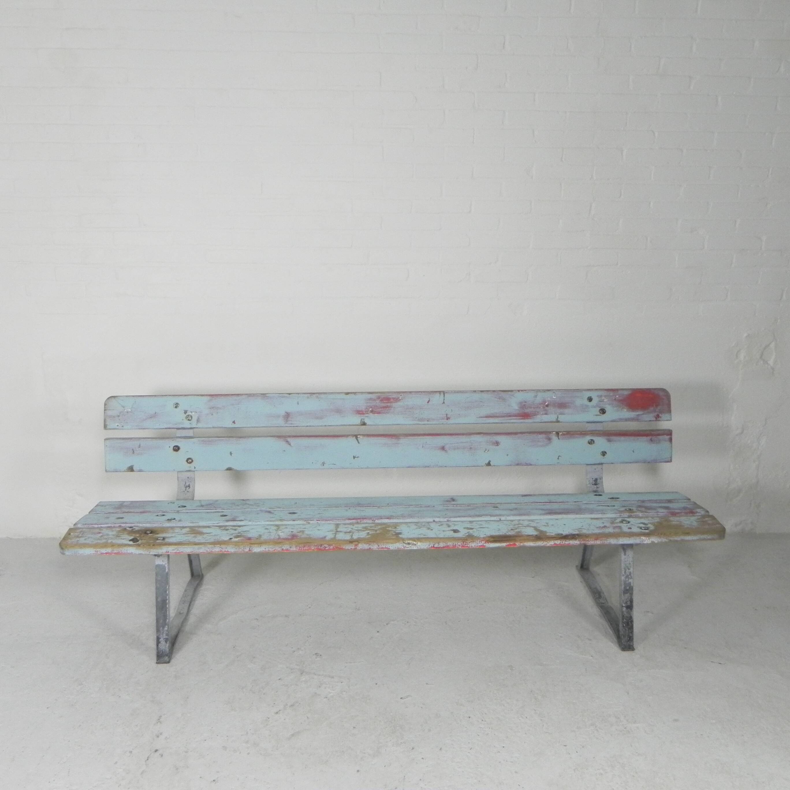 Tough, industrial sofa, 2 meters long, 1960s