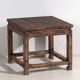 Square side table in old solid wood