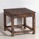 Square side table in old solid wood