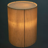 Scandinavian teak and brass floor lamp