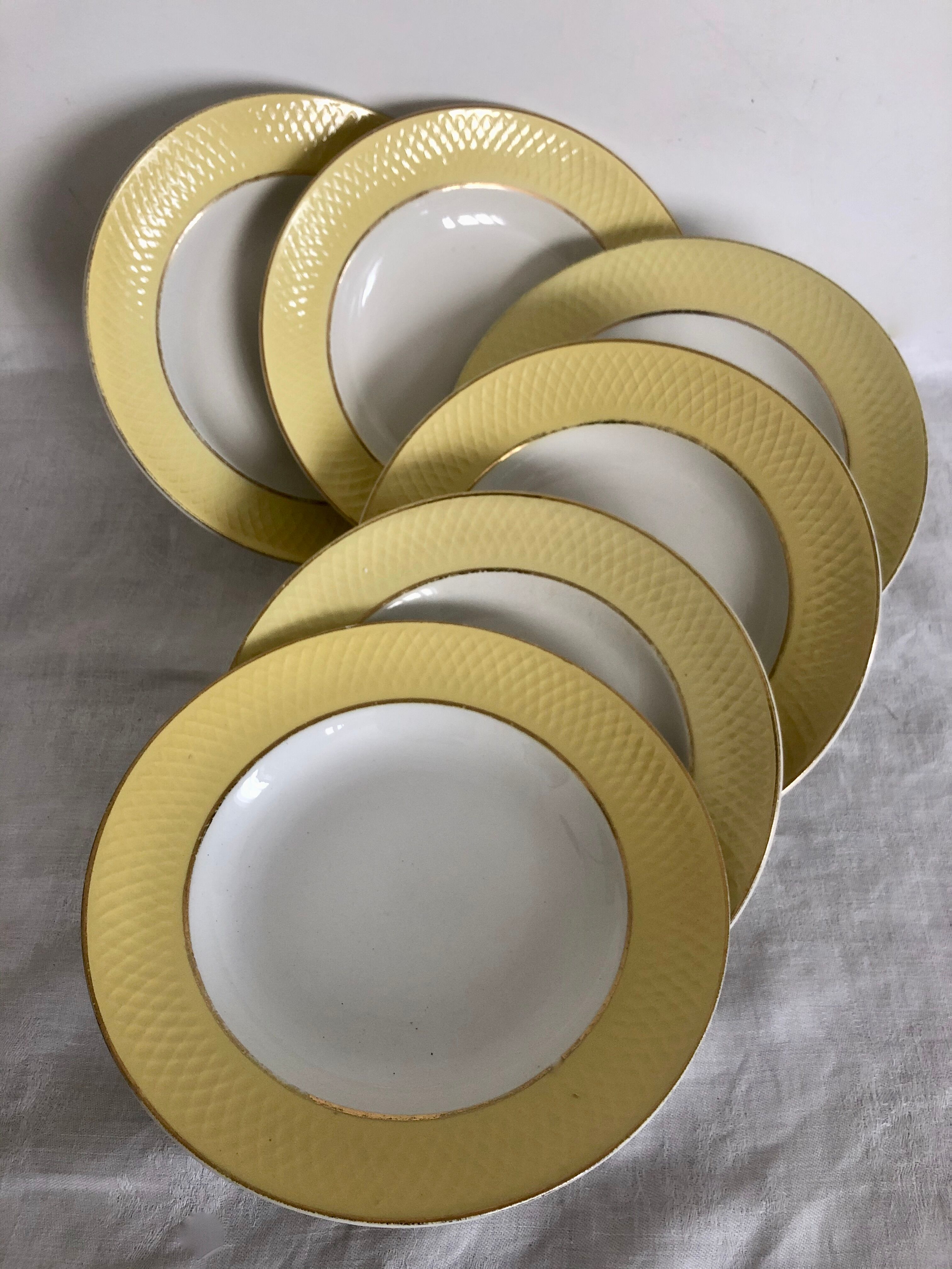 6 assiettes creuses - Orchies Moulin des Loups
